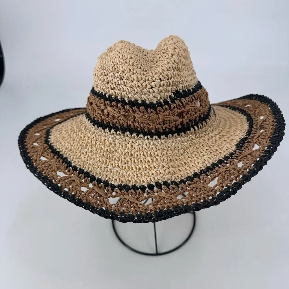 Sun 'N' Sand Women’s Natural Paper‎ Straw Bucket Panama Hat